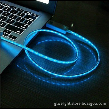 New Visible Flowing Light USB Data Charger Cable